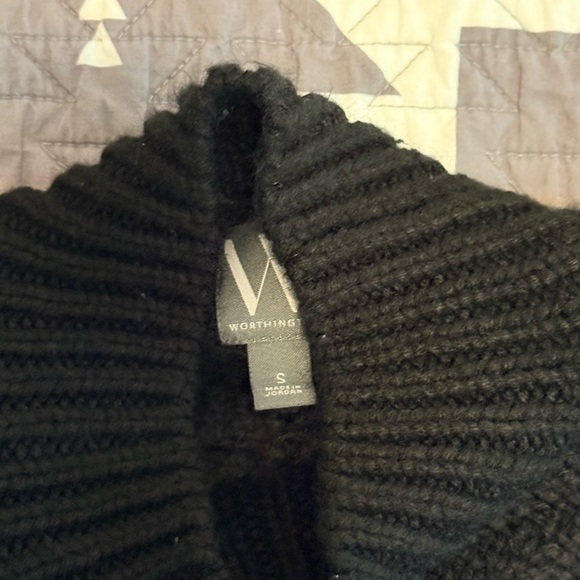 Knit Black Sweater SZ S - Picture 3 of 3